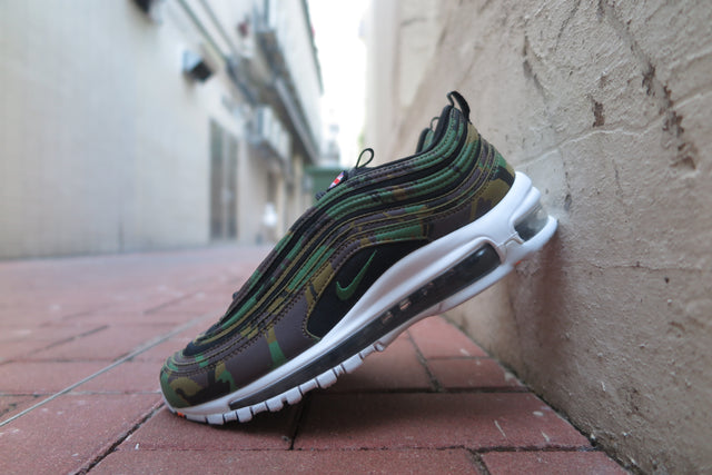 Nike Air Max 97 Premium QS "Country Camo Pack - UK Exclusive" - Raw Umber/Fortress Green/Black Earth-Sneakers-Navy Selected Shop