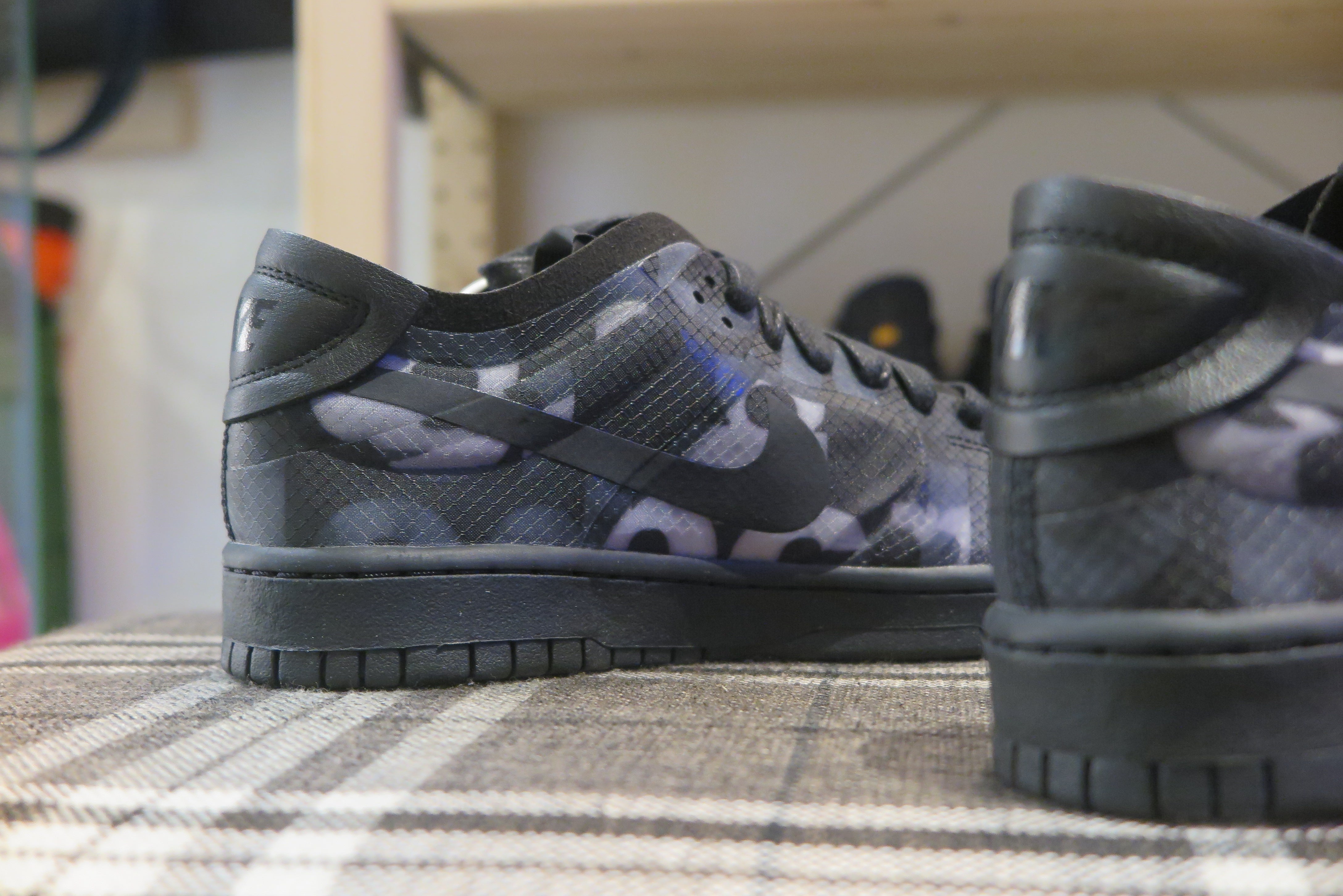 COMME des GAR ONS x Nike WMNS Dunk Low Black Black Navy Selected