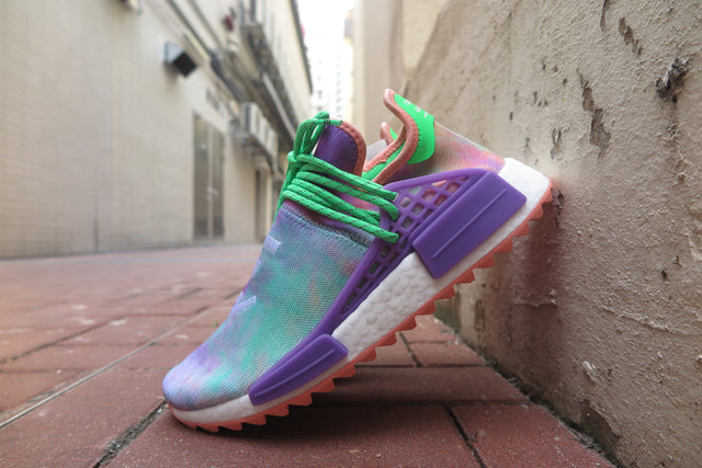 Pharrell Williams X adidas NMD Hu Holi MC - Chalk Coral/Supplier Colour-Sneakers-Navy Selected Shop