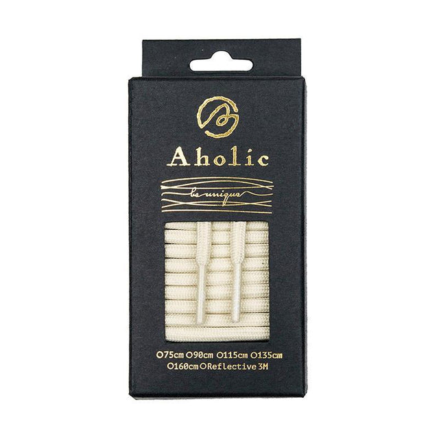 Aholic Classic Round Shoelaces (經典圓帶) - Beige (淺啡)-Shoelaces-Navy Selected Shop