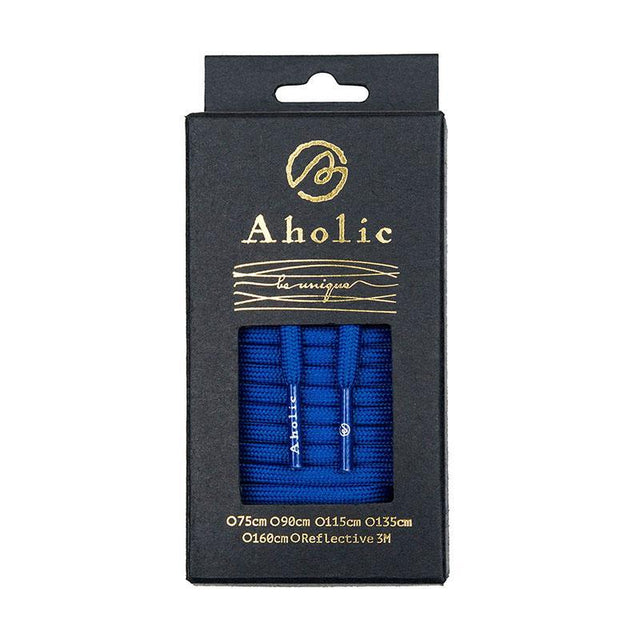 Aholic Classic Round Shoelaces (經典圓帶) - Blue (藍)-Shoelaces-Navy Selected Shop