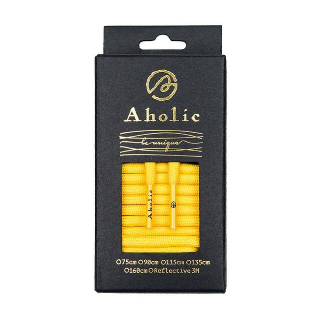 Aholic Classic Round Shoelaces (經典圓帶) - Yellow (黃)-Shoelaces-Navy Selected Shop