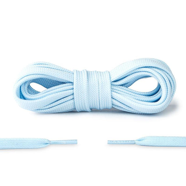 Aholic Original Classic Flat Shoelaces (經典扁帶) - Baby Blue (粉藍)-Shoelaces-Navy Selected Shop