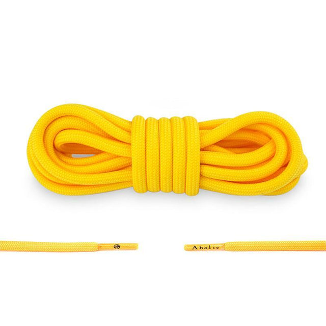 Aholic Classic Round Shoelaces (經典圓帶) - Yellow (黃)-Shoelaces-Navy Selected Shop