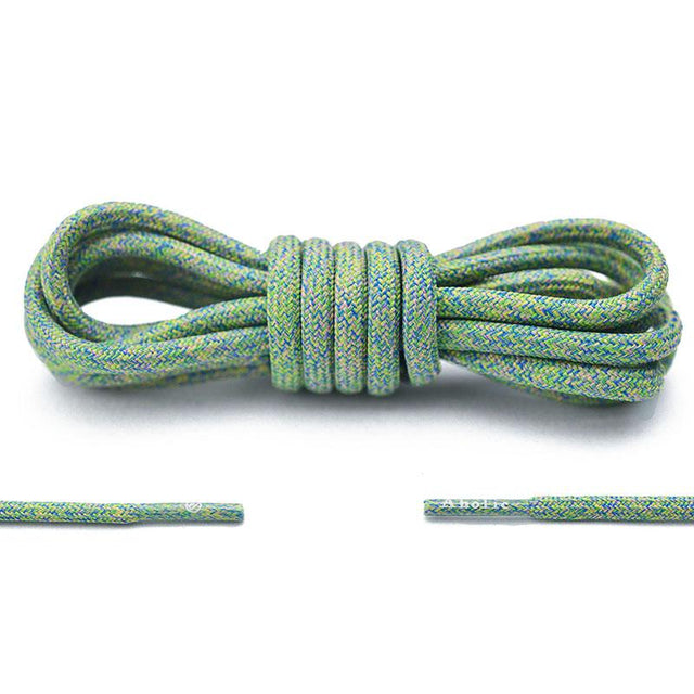 Aholic Multi-Color Shoelaces (迷彩混色鞋帶) - Green Camo (綠迷彩)-Shoelaces-Navy Selected Shop