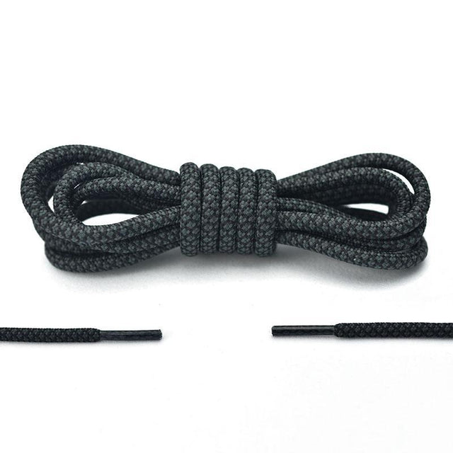 Aholic Normal Serpentine Shoelaces (蛇紋鞋帶) - Black Serpentine (黑蛇紋)-Shoelaces-Navy Selected Shop