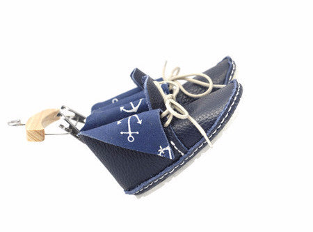 First Baby Shoes RADO model - Navy/Blue "Made in Poland"-Baby Shoes-Navy Selected Shop