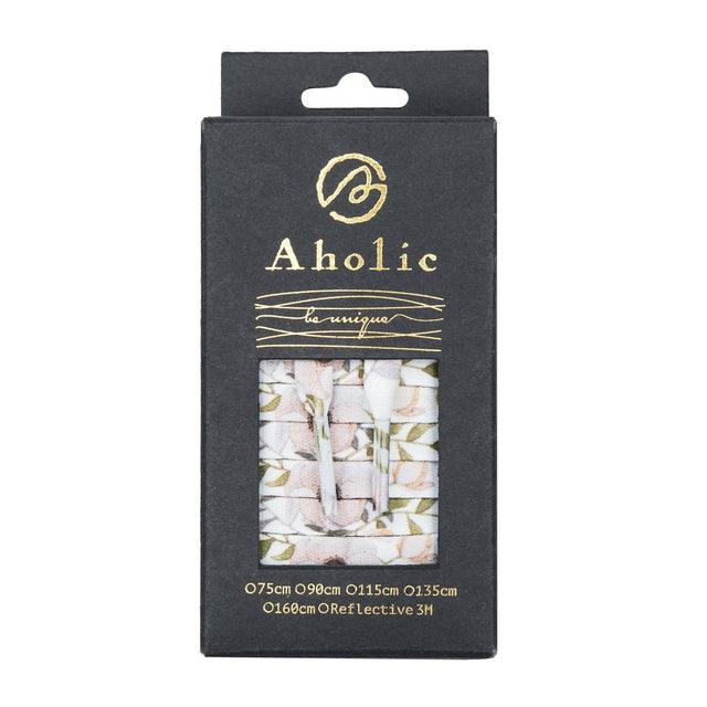Aholic Floral Pattern Shoelaces (花卉鞋帶) - Pink (初戀粉)-Shoelaces-Navy Selected Shop