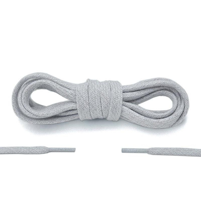 Aholic Retro Flat Shoelaces (仿舊復古扁帶) - Grey (灰)-Shoelaces-Navy Selected Shop